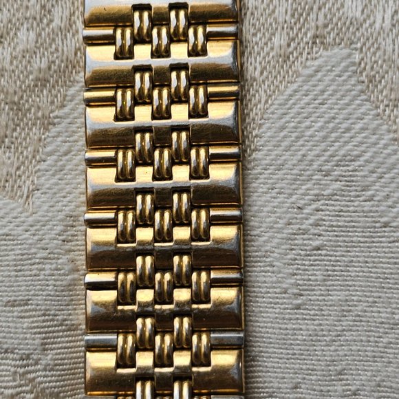 Elgin Black and Gold Tone Diamond Quartz Stainless Steel Watch - Picture 13 of 16